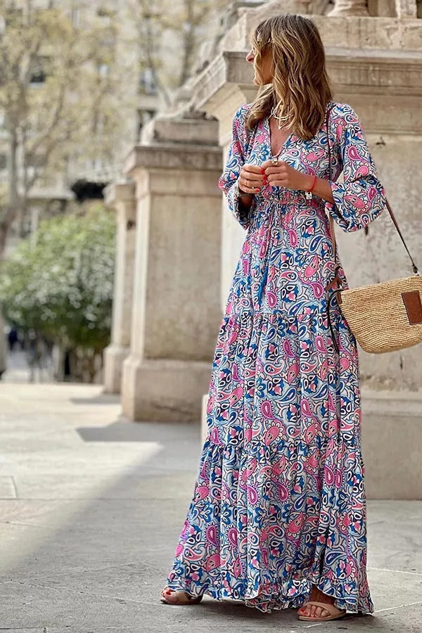 LB | Infinite Days Paisley Print Maxi Dress