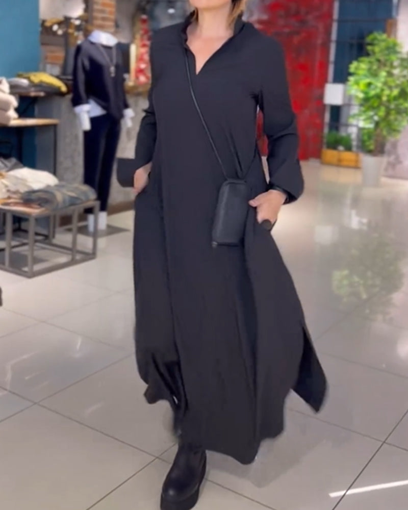 LB | Sukienka maxi Retro Vibe o luźnym kroju