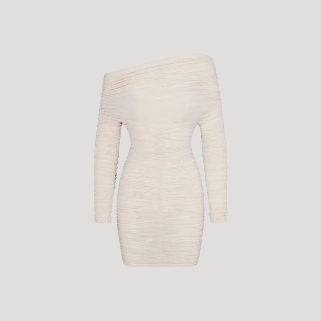 LB | Damska mini sukienka bodycon z falbankami na ramiączkach