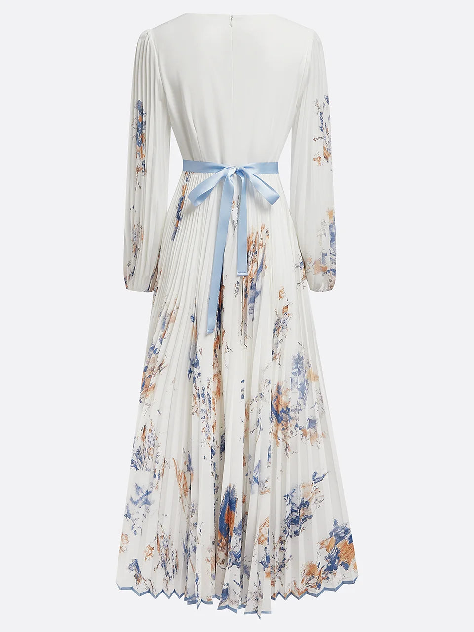 LB | Plisowana sukienka maxi