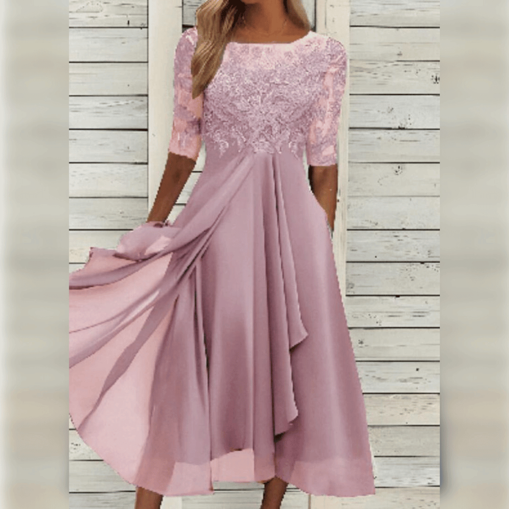 LB | Szyta na miarę i elegancka sukienka zimowa