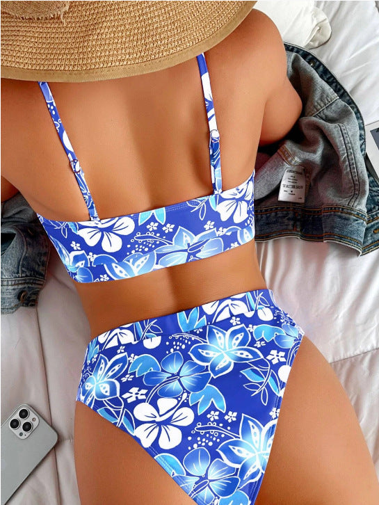 LB | Bikini w tropikalne kwiaty