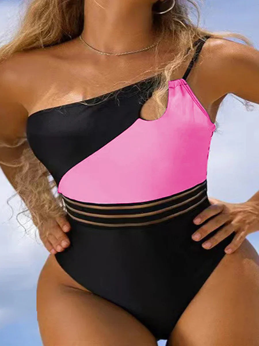 LB | Bikini kostium kąpielowy dla kobiet tkanina panel patchwork ciało