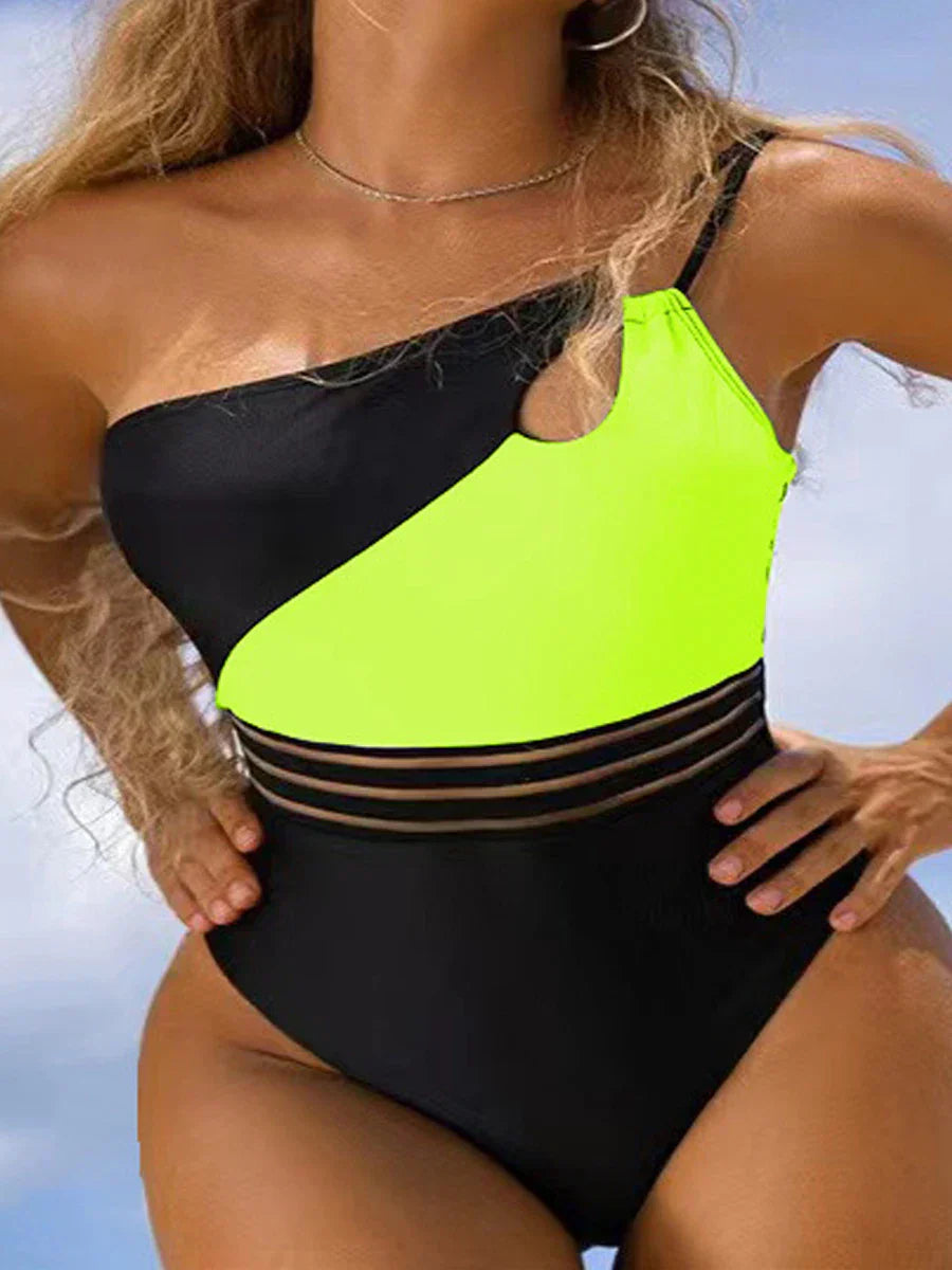 LB | Bikini kostium kąpielowy dla kobiet tkanina panel patchwork ciało