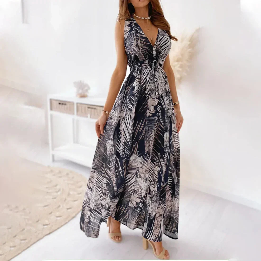 LB | Elegancka i stylowa sukienka midi