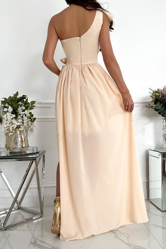 LB | Darling Muse Ruffle One Shoulder Party Maxi Dress