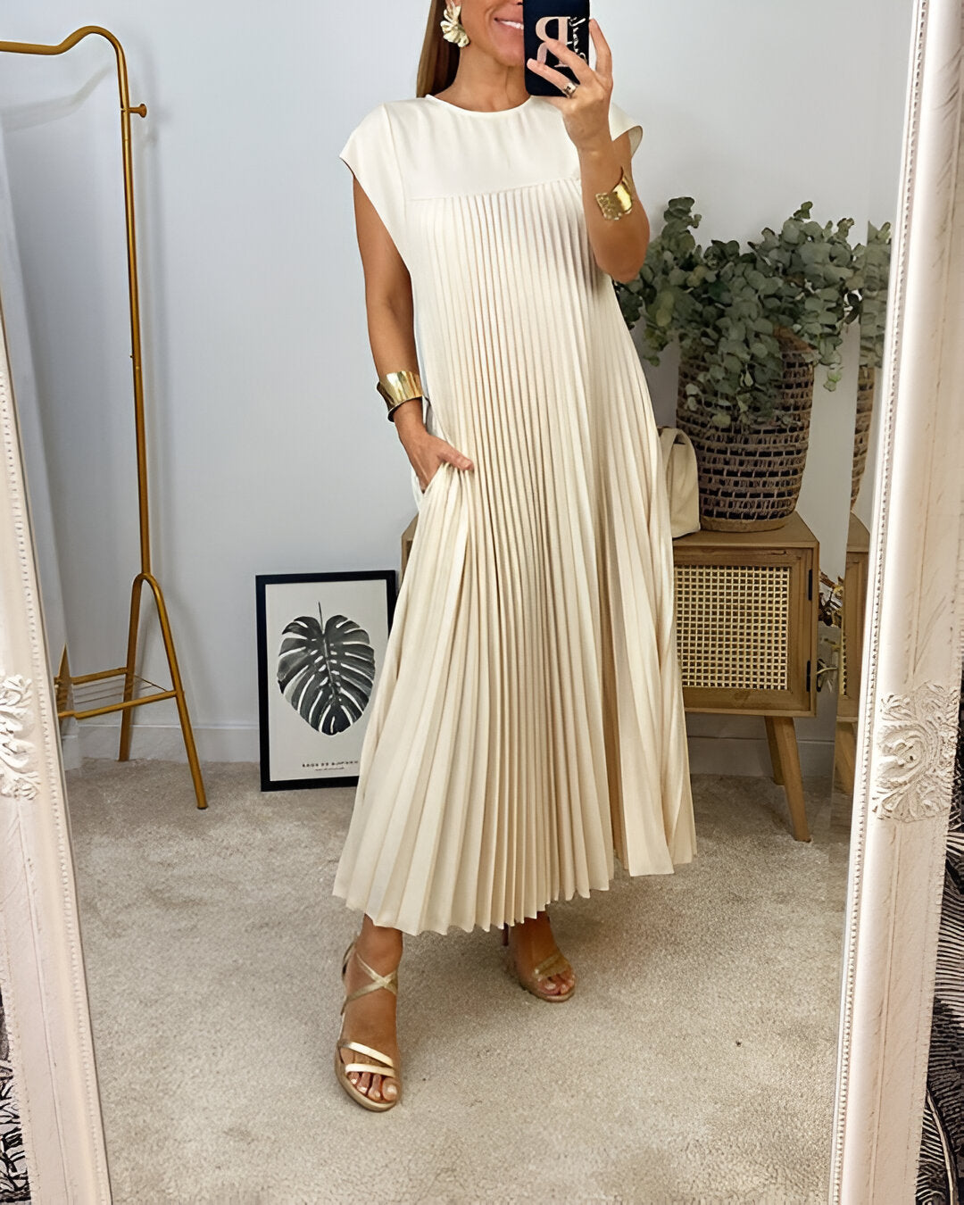 LB | elegancka sukienka midi dla kobiet