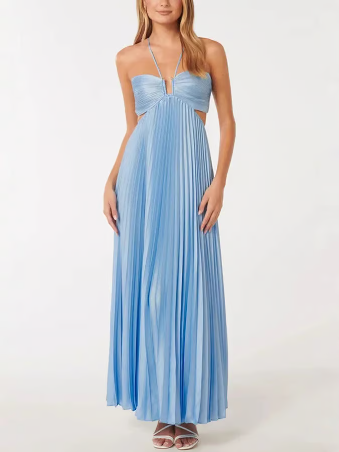 LB | Summer glow Halter maxi dress