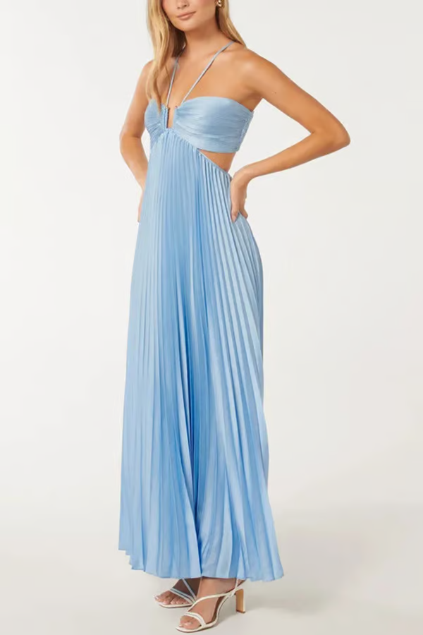 LB | Summer glow Halter maxi dress