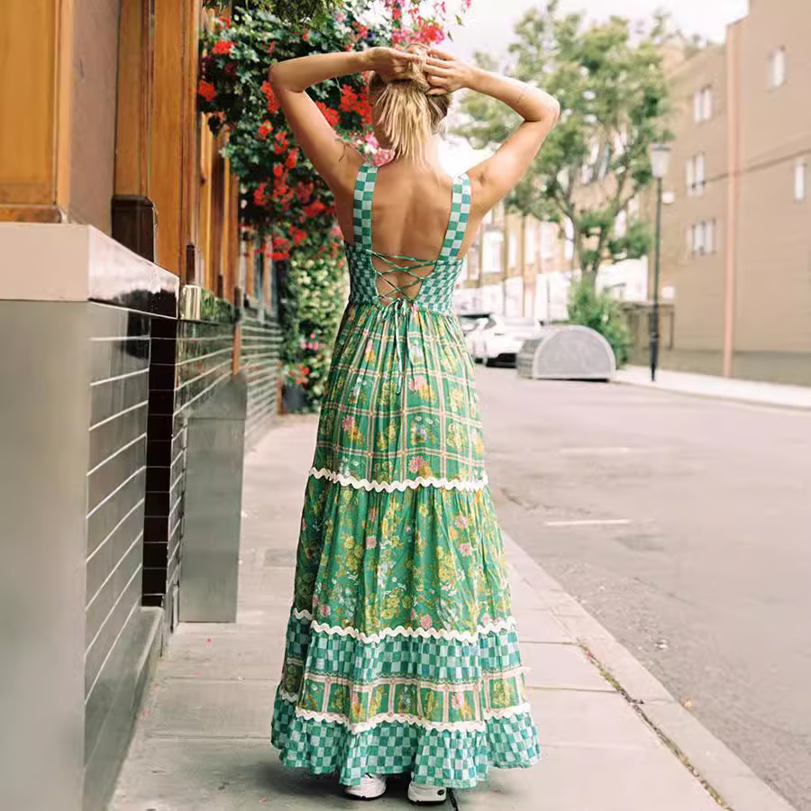 LB | Sunshine Dreams Boho Maxi Dress