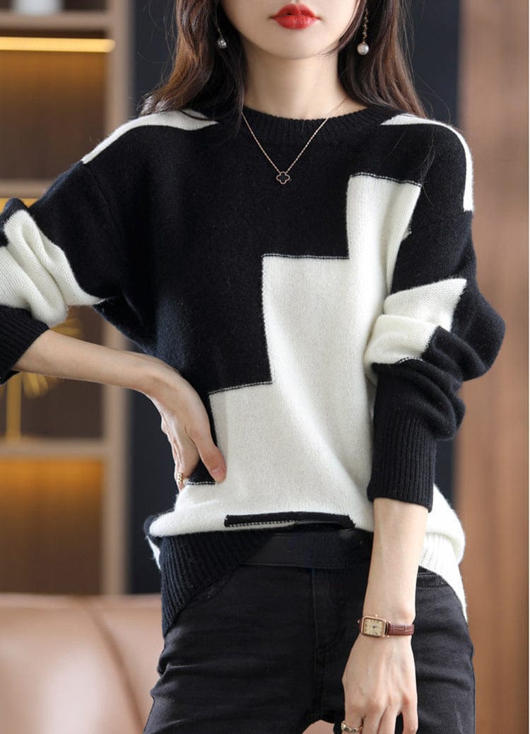 AS | Comér - Elegancki sweter w kratę