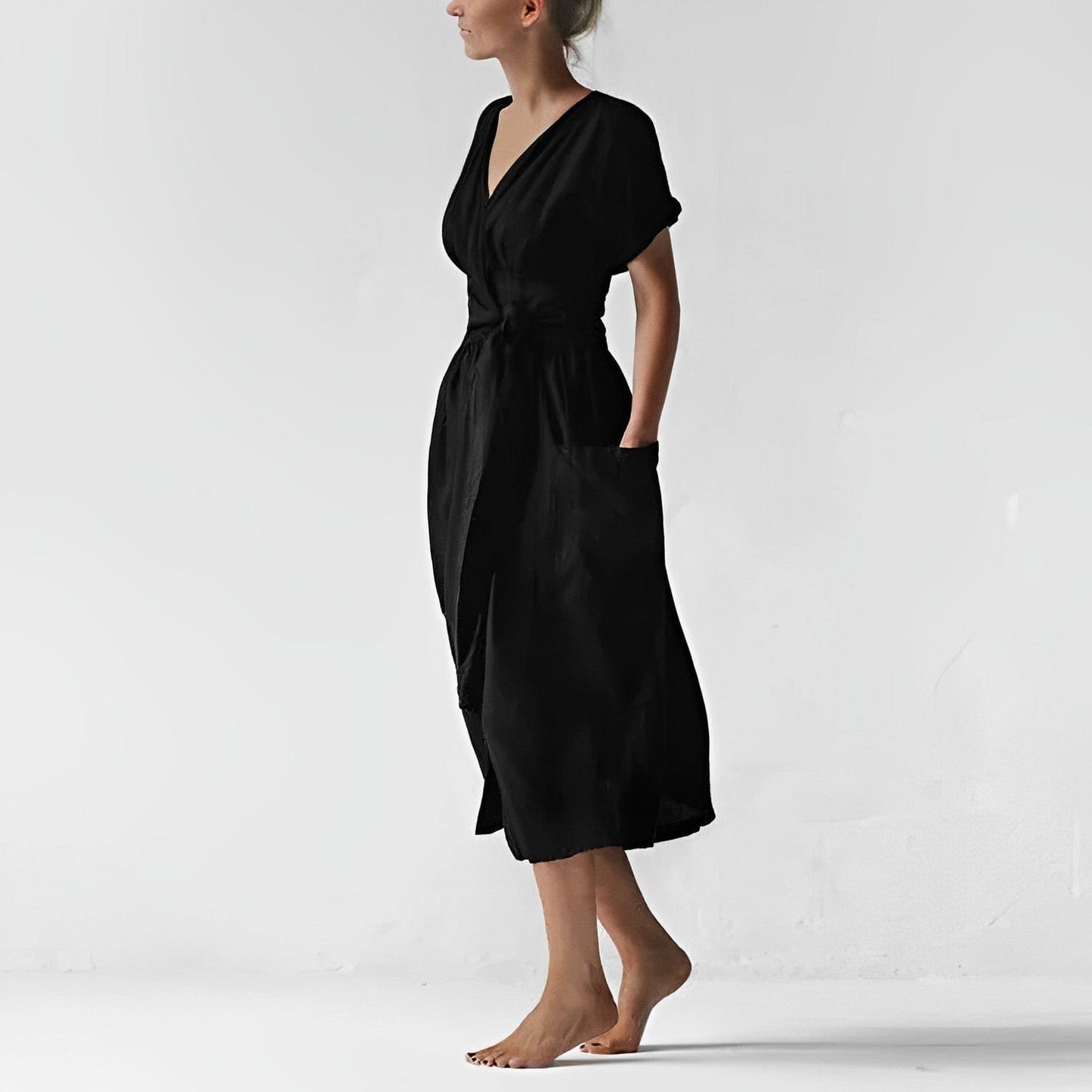 AS | Comér - Elegancka lniana sukienka