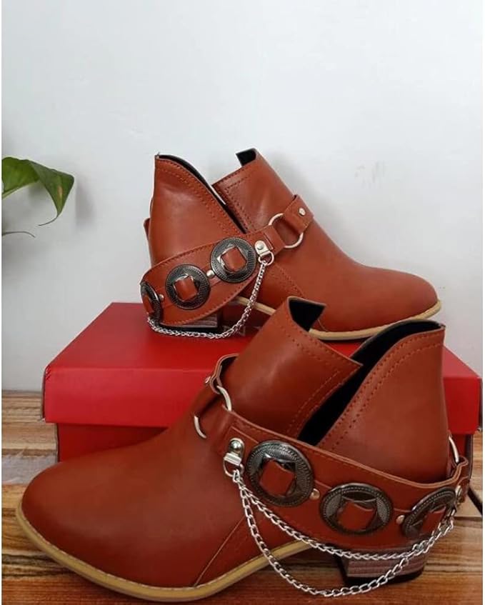 AS | Chunky Mid Heel Vintage Shoes