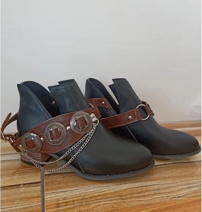 AS | Chunky Mid Heel Vintage Shoes