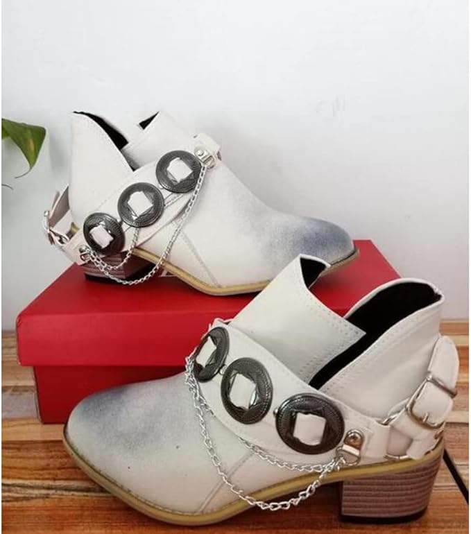 AS | Chunky Mid Heel Vintage Shoes