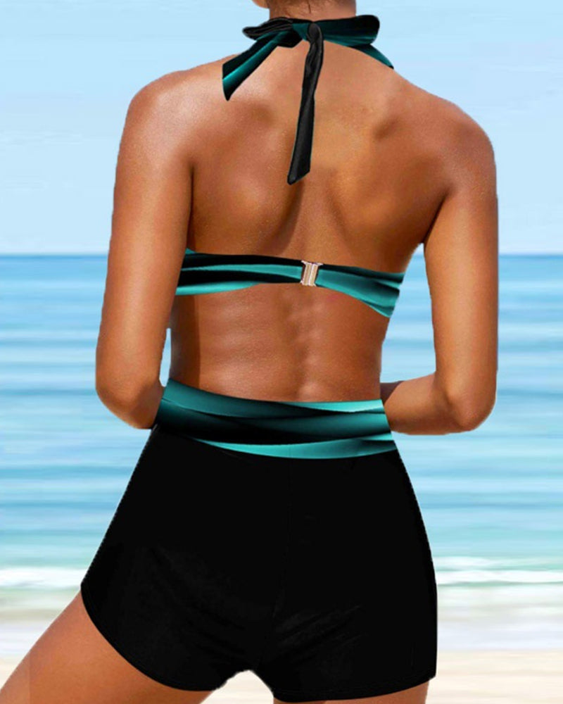 LB | Neckholder Crossbikini med Band