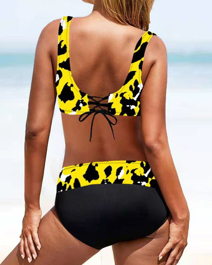 LB | Kolorowy kostium kąpielowy bikini