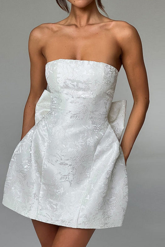LB | Żakardowa mini sukienka Bustier