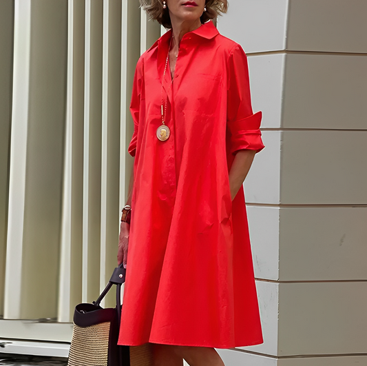 LB | Minimalistyczna, luźna koszulka z kieszonką