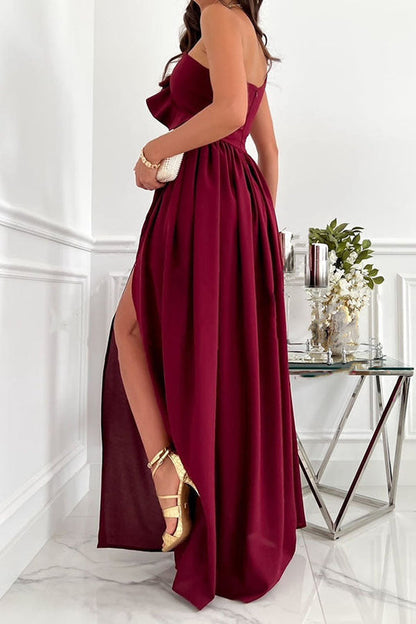 LB | Darling Muse Ruffle One Shoulder Party Maxi Dress
