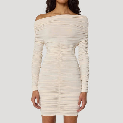LB | Damska mini sukienka bodycon z falbankami na ramiączkach