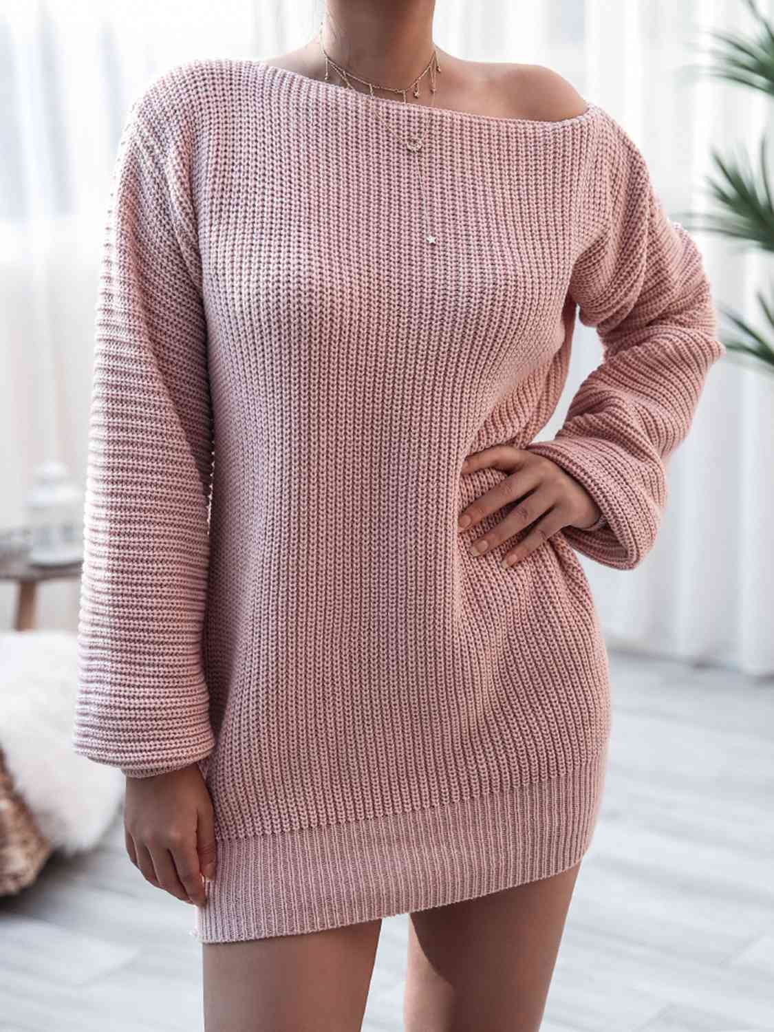 LB | Dzianinowa sukienka mini