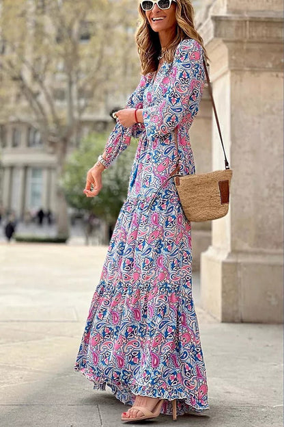 LB | Infinite Days Paisley Print Maxi Dress