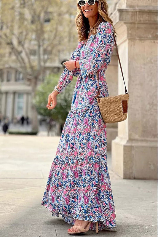 LB | Infinite Days Paisley Print Maxi Dress