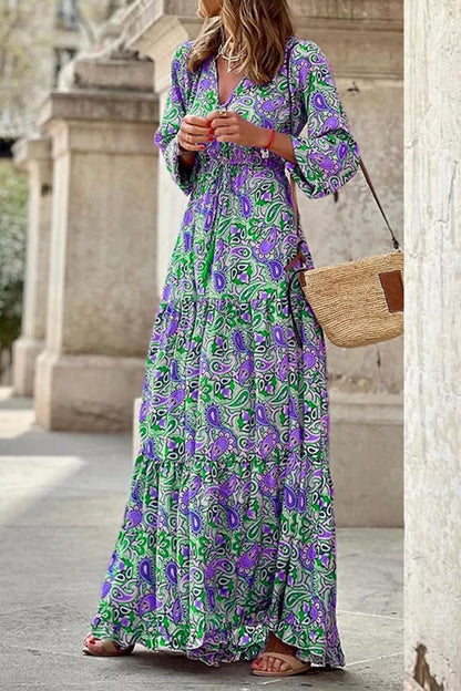 LB | Infinite Days Paisley Print Maxi Dress