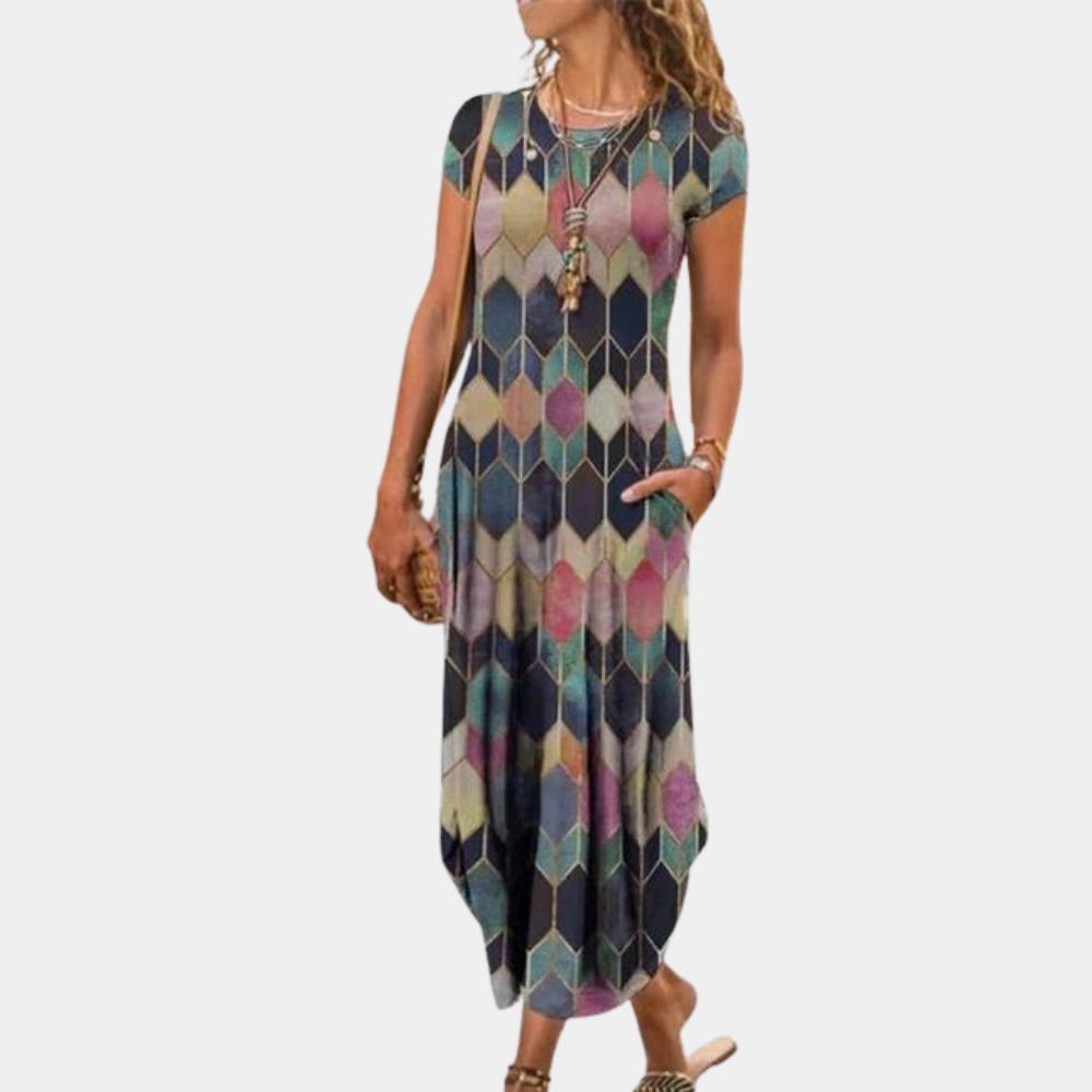 LB | Damska elegancka sukienka maxi