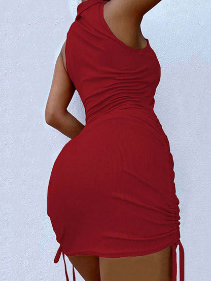LB | Polo V-neck bodycon mini sukienka