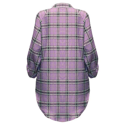 LB | kraciasta mini sukienka koszulowa CA23