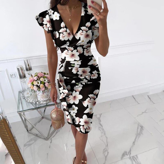 LB | Letnia elegancka sukienka midi