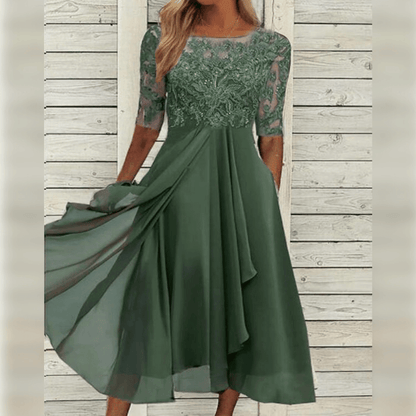LB | Szyta na miarę i elegancka sukienka zimowa