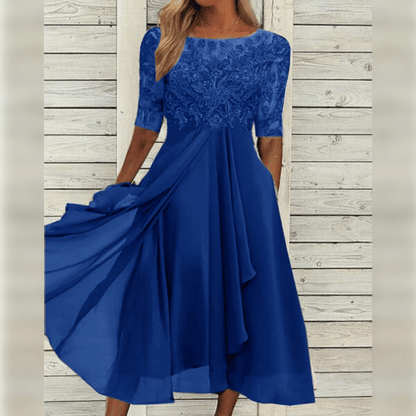 LB | Szyta na miarę i elegancka sukienka zimowa