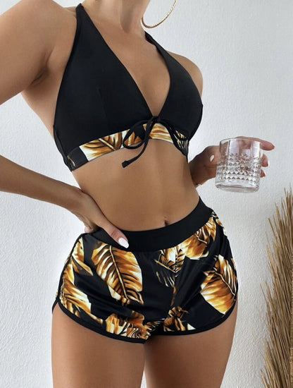 LB Seksowny kostium kąpielowy damski zestaw bikini