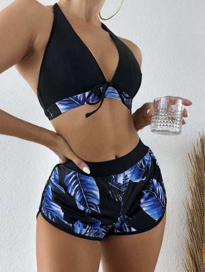 LB Seksowny kostium kąpielowy damski zestaw bikini