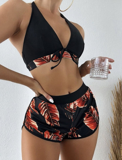 LB Seksowny kostium kąpielowy damski zestaw bikini