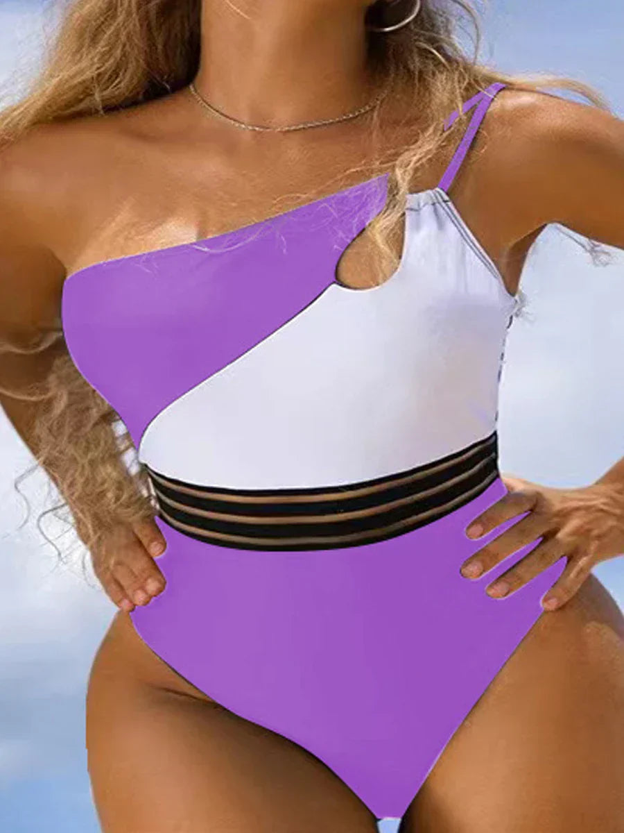 LB | Bikini kostium kąpielowy dla kobiet tkanina panel patchwork ciało