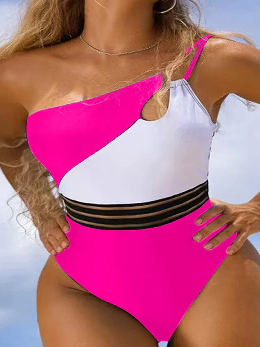 LB | Bikini kostium kąpielowy dla kobiet tkanina panel patchwork ciało