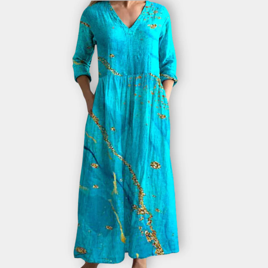 LB | Szykowna wygodna sukienka maxi boho