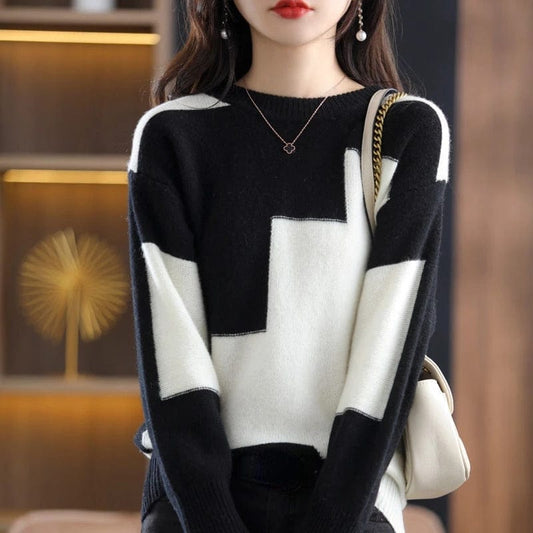 AS | Comér - Elegancki sweter w kratę