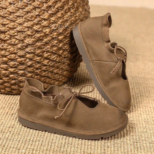 AS | Casualowe loafersy vintage ze sznurowadłami