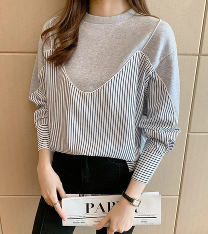 AS | Bluzy z modnym nadrukiem w paski