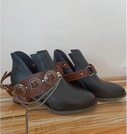 AS | Chunky Mid Heel Vintage Shoes