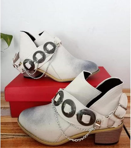 AS | Chunky Mid Heel Vintage Shoes